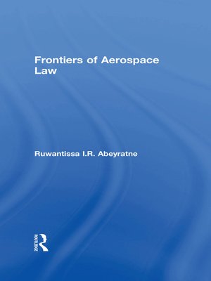 cover image of Frontiers of Aerospace Law